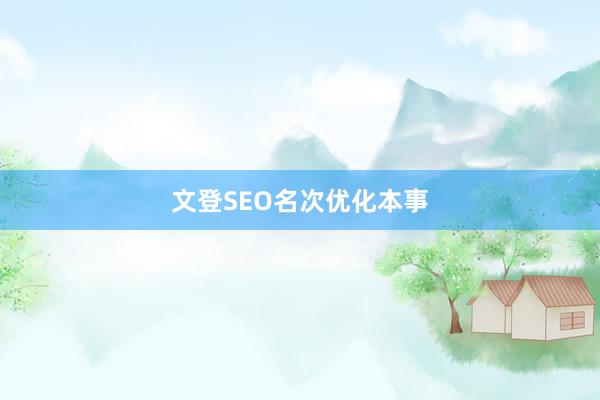 文登SEO名次优化本事